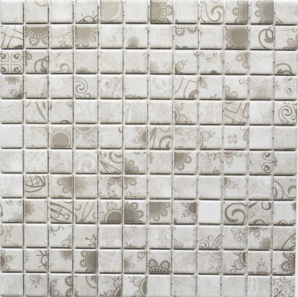 Keramik Mosaik Grau Fliesenspiegel Boden Bad KüChe Wc 18D-1402I 10 Mosaikplatten-image
