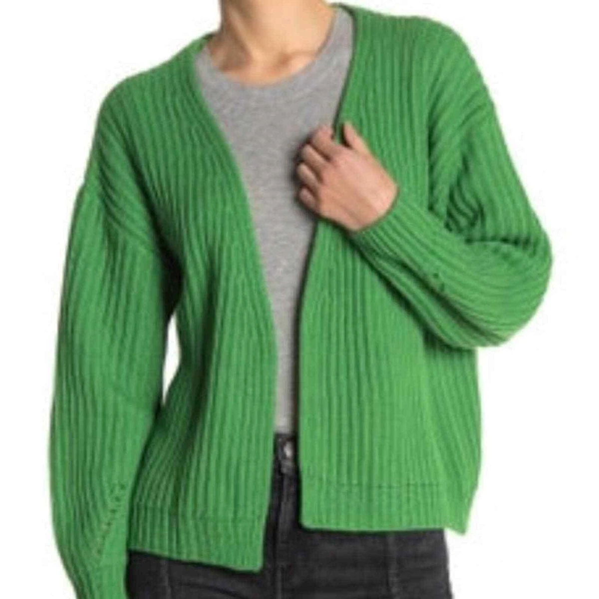 Green cardigan store sweater