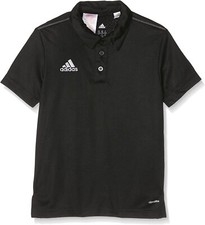 Image of Adidas Polo Shirt Boys Youths Black Climalite S22381 Brand New 100% Genuine