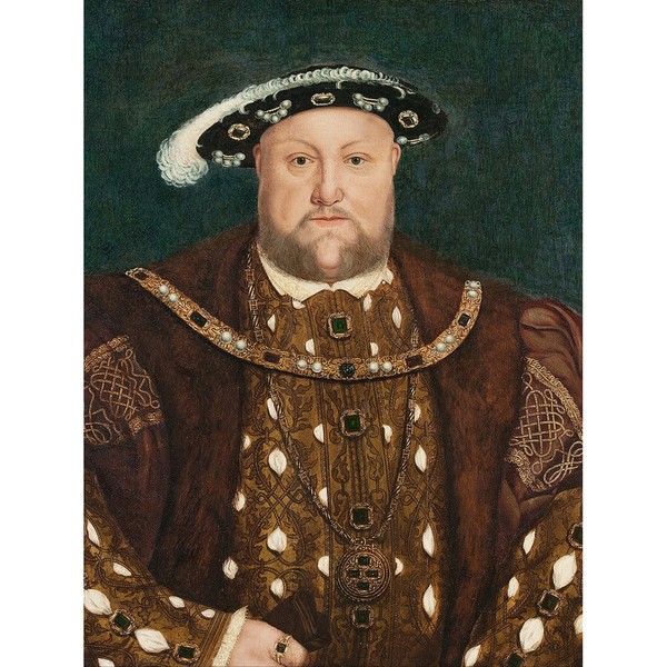 Nach Hans Holbein, Dem JüNgeren KöNig Heinrich Viii. Kunstdruck Leinwand 30X40Cm-image
