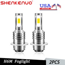 2pcs H6 LED Headlight Bulb Lamp 6000K For Yamaha YFZ450R Rhino 700 Raptor YFM660