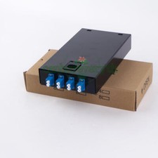 Fiber Optic Terminal Box 8 core LC with adapter pigtail 4 Ports Patch Panel NEW