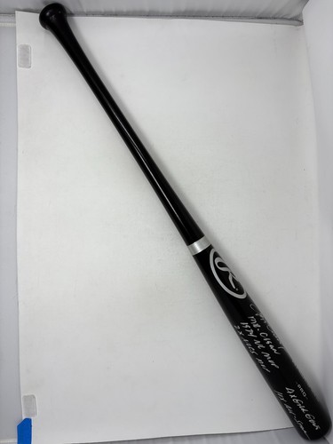 Steve Garvey Signed Rawlings Black Bat 10 Stat Insc MVP WSC Beckett BAS COA 004 - Picture 7 of 8