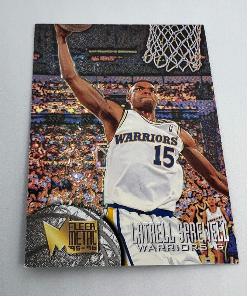 1995-96 LATRELL SPREWELL FLEER METAL #36 GOLDEN STATE WARRIORS