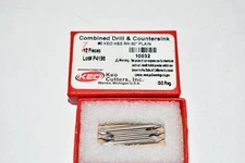 Pack of 3 NEW KEO 10032 Drill/Countersink Bit, 60 Deg, #0, HSS, BRGT