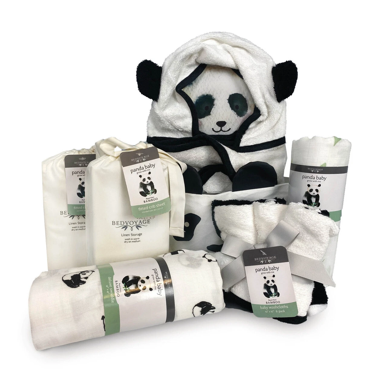 Bamboo 13 Piece Neutral Gift Basket