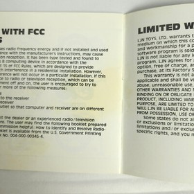 Manual de instrucciones de Major League Baseball MLB NES Nintendo *SOLO*