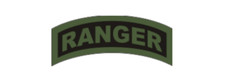 4" us military ranger challenge tab green black bumper sticker decal usa made