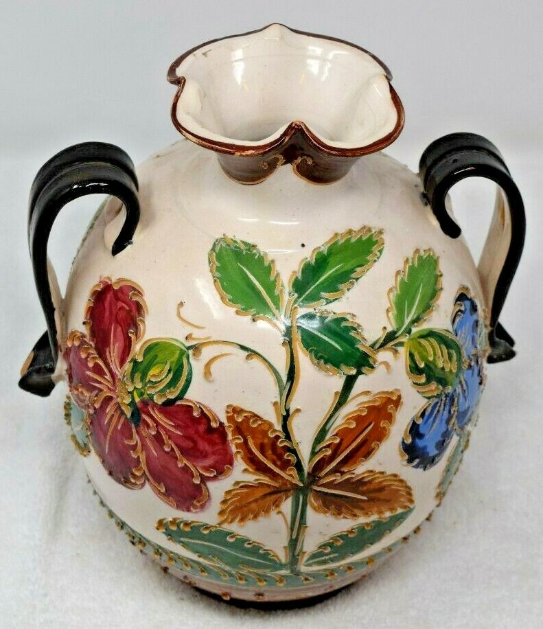 イタリア　アンティーク Vintage Italian Vase, Numbered 2085, Flowers | eBay