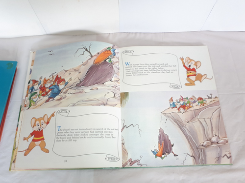 Vintage Kinder Storytime 80er Jahre Welt Buch Konvolut Schneewittchen und die sieben Zwerge - Bild 17 von 24