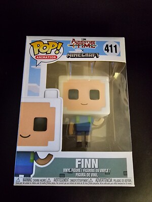 Funko Pop! Vinyl: Adventure Time Finn (Minecraft Style) #411 - Main Image
