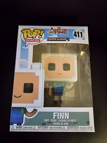 Funko Pop! Vinyl: Adventure Time - Finn (Minecraft Style) #411 BRAND NEW IN BOX