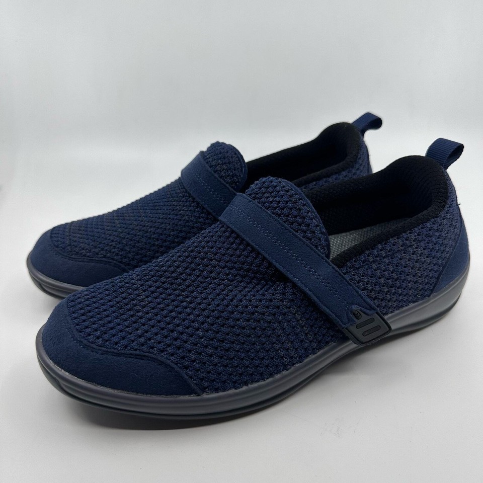 Orthofeet WMNS Quincy 823 Stretchable SlipOn Shoes US 7.5B Blue