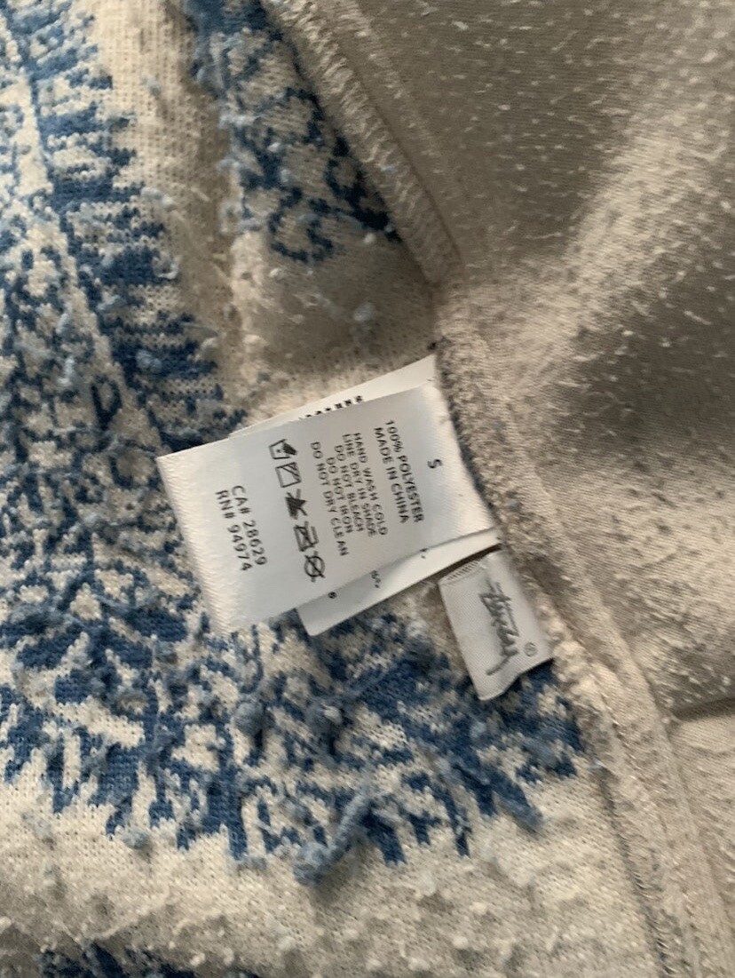 Stussy Paisley Sherpa Fleece Jacket Small | eBay