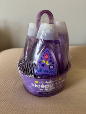 Johnson's Sleepy Time Baby Gift Set 1x Bedtime Bath 1x Lotion 1x Shampoo 13.6