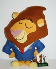 Disney Zootopia Plush Lion Mayor Leodore Lionheart Stuffed Pillow Soft Toy NEW
