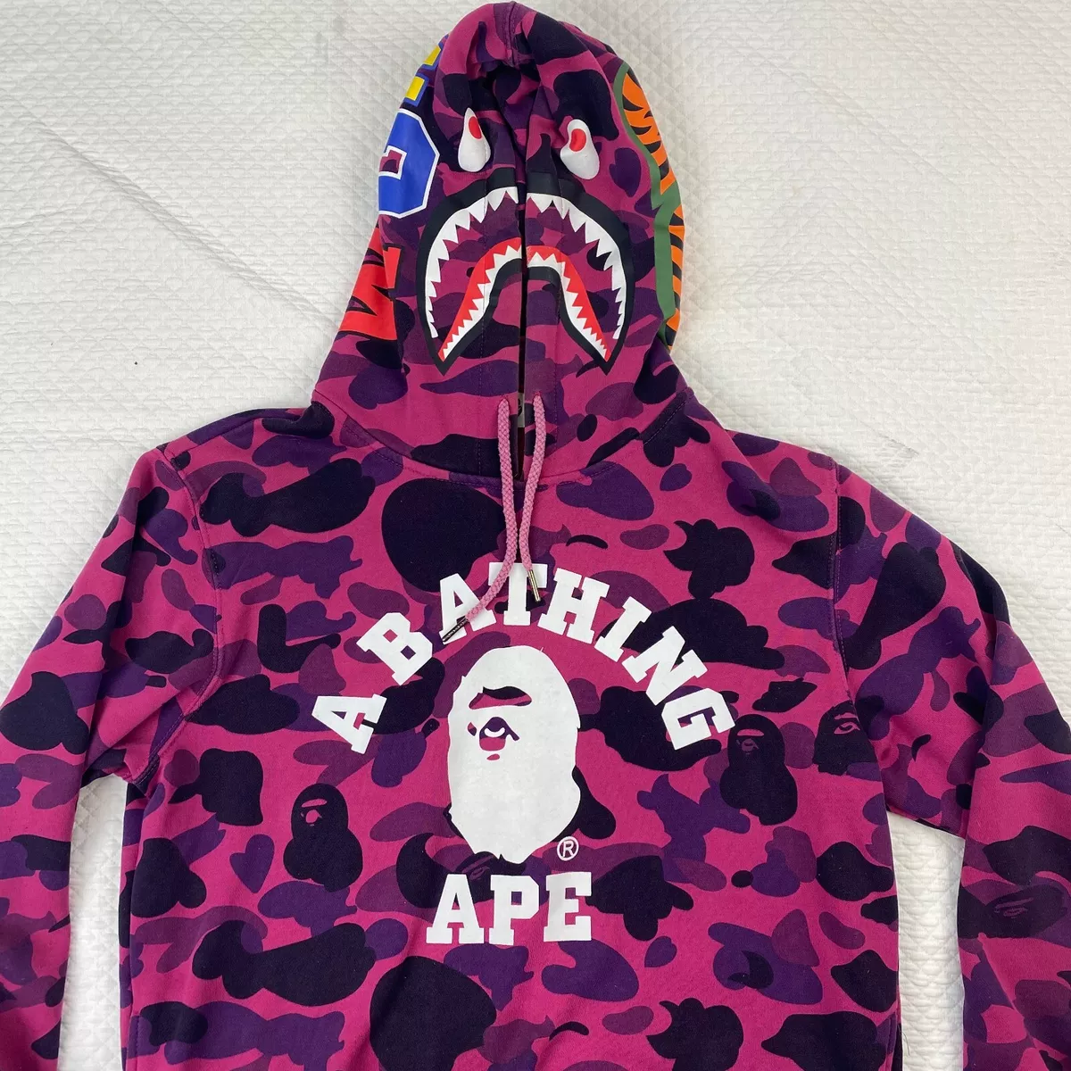 A Bathing Ape Pink Hoodies for Men for Sale