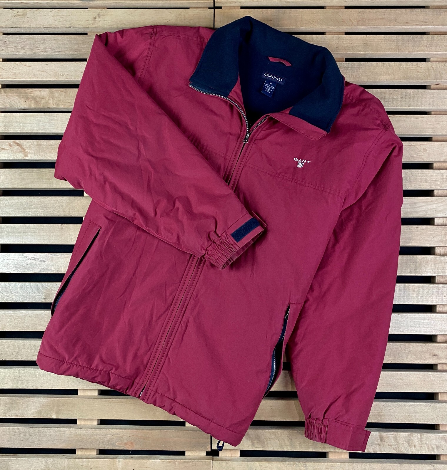 Men's Cotton Bomber Jacket by Gant Size M-image