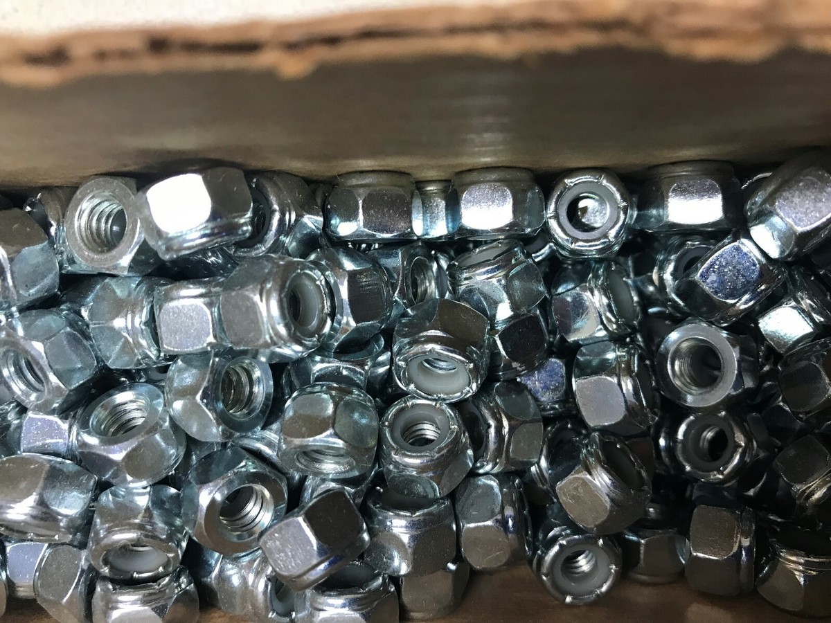 Dadi Antifrizione 100 Dadi Esagonali A Bloccaggio Con Inserti In Nylon - Acciaio Inox 18-8, Filettatura UNC #6-32 Dado Inserto Nylon Acciaio Inox - Foto 5