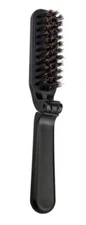 Travel Folding Boar Bristle Brush - Collapsible Anti-Static Pocket Hair Styli...