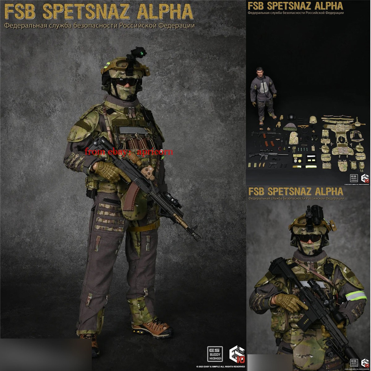 Easy&Simple ES 26050R FSB Spetsnaz Alpha 1/6 Soldier Action Figure