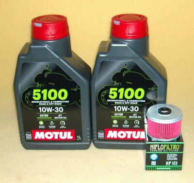 Motul 5100 10W30 Öl + Ölfilter HONDA CRF250 MD44 - CRF300 ND16 - CB300R NC55