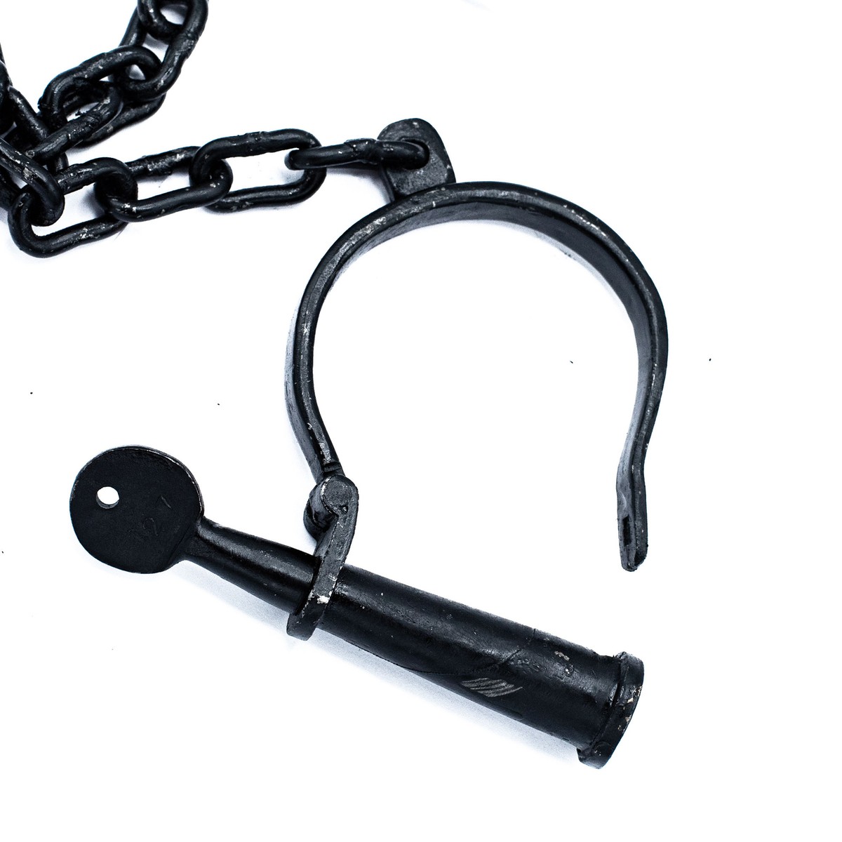 Castelion® 4x Handgeschmiedete Schwarze Schmiedeeisen-Riegel – Fischschwanz-Design, Gewachst
