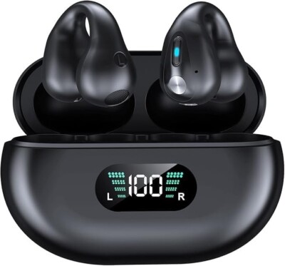 Wireless Bluetooth Earbuds with LED Display Charging Case for iPhone Android