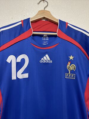 FRANCE 2006 2008 HOME FOOTBALL SHIRT SOCCER JERSEY ADIDAS 740126