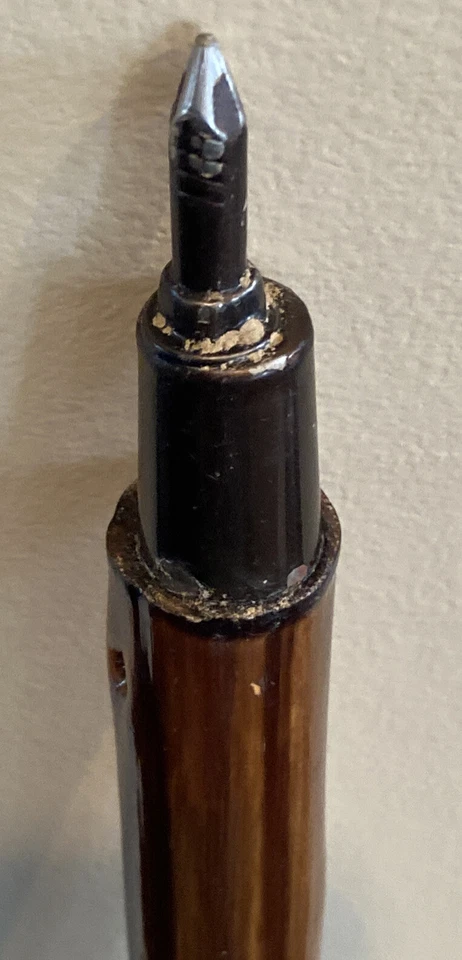 Bastón de bambú tallado Mont Blanc 49” largo vintage y raro Foto 4 de 4