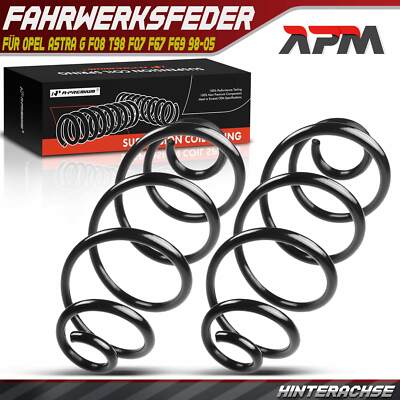 2x Federn Fahrwerksfeder Hinterachse für Opel Astra G F08 T98 F07 F67 F69 98-05