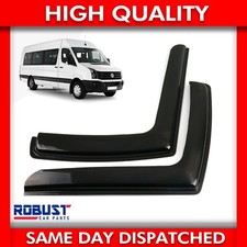 2X WIND RAIN SUN GUARD DEFLECTORS L SHAPE FOR VOLKSWAGEN CRAFTER (2006-2019)