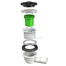 PILETTA SIFONATA DOCCIA AD INNESTO  ø 120 SC. 40/50 PER FORO PIATTO DOCCIA Ø 90