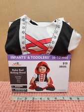Baby "Baby Red Riding Hood" Infant Halloween Costume Sz 6-12 Months NEW
