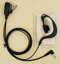 Replace Motorola 53727 Ear bud Microphone Clothing Clip Push to Talk Button