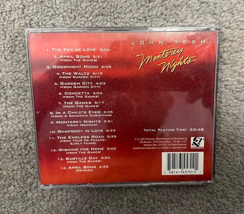 John Tesh RARE Sampler CD / Lechmere GTS Records 1993 & Monterey Nights Lot - Bild 10 von 10