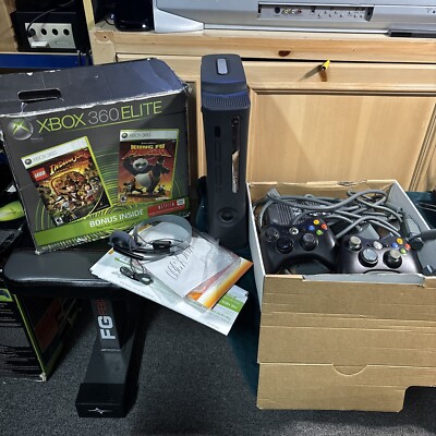 MICROSOFT XBOX 360 Elite CONSOLE For Parts Or Repair With Box Doesn t Read Disc