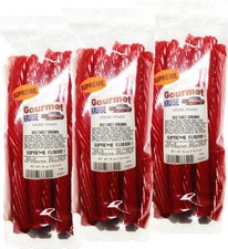 Red Licorice Original Twist 3-1lb Bags (3 Pack) (NET WT 48 OZ) Gourmet Kruise®