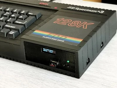 ZX SPECTRUM 128 +3 GOTEK - SUPPORTO STAMPATO IN 3D - DISPLAY OLED - FLASH FLOPPY
