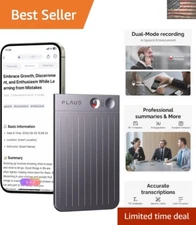 Advanced AI Voice Recorder with 64GB Capacity & Encrypted Local Data for Privacy