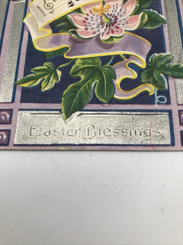 Easter Cross Series #5 Blessings Choir Jesus Divided 1910 Postcard Antique Card - Picture 2 of 3