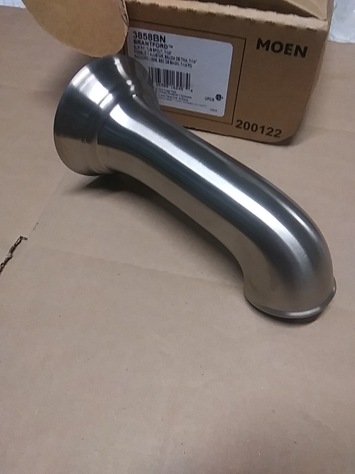 Moen 3858BN Dartmoor NonDiverter Tub Spout in Brushed Nickel Finish eBay