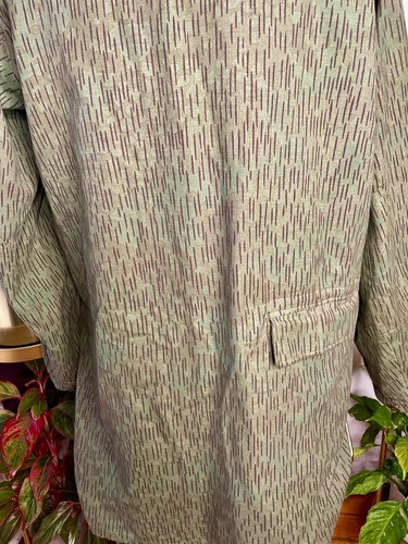 VTG CZECH BUNDA KONGO PARKA ARMY COAT GREEN COTTON PRINT*L/XL - Picture 7 of 7