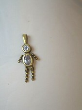 925 STERLING SILVER Child Boy clear April BIRTHSTONE PENDANT CHARM