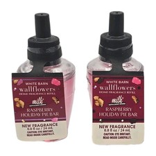 Bath & Body Works Raspberry Holiday Pie Bar  Retired 2 Wallflowers Bulbs