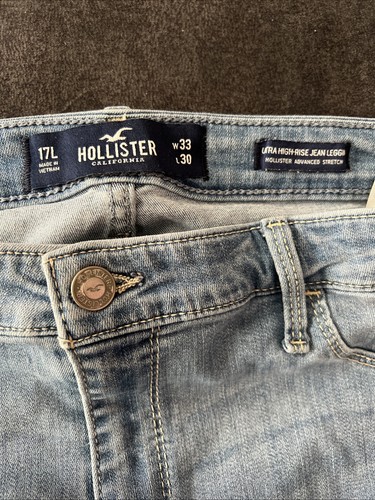 Womens Hollister Ultra High Rise Jean Legging Advanced Stretch Size 17L W33 L30 - Picture 5 of 5