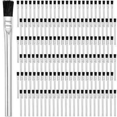 Mifoci Acid Brush Bulk Boar Hair Flux Brushes Epoxy 1/2 Inch Wide, Black