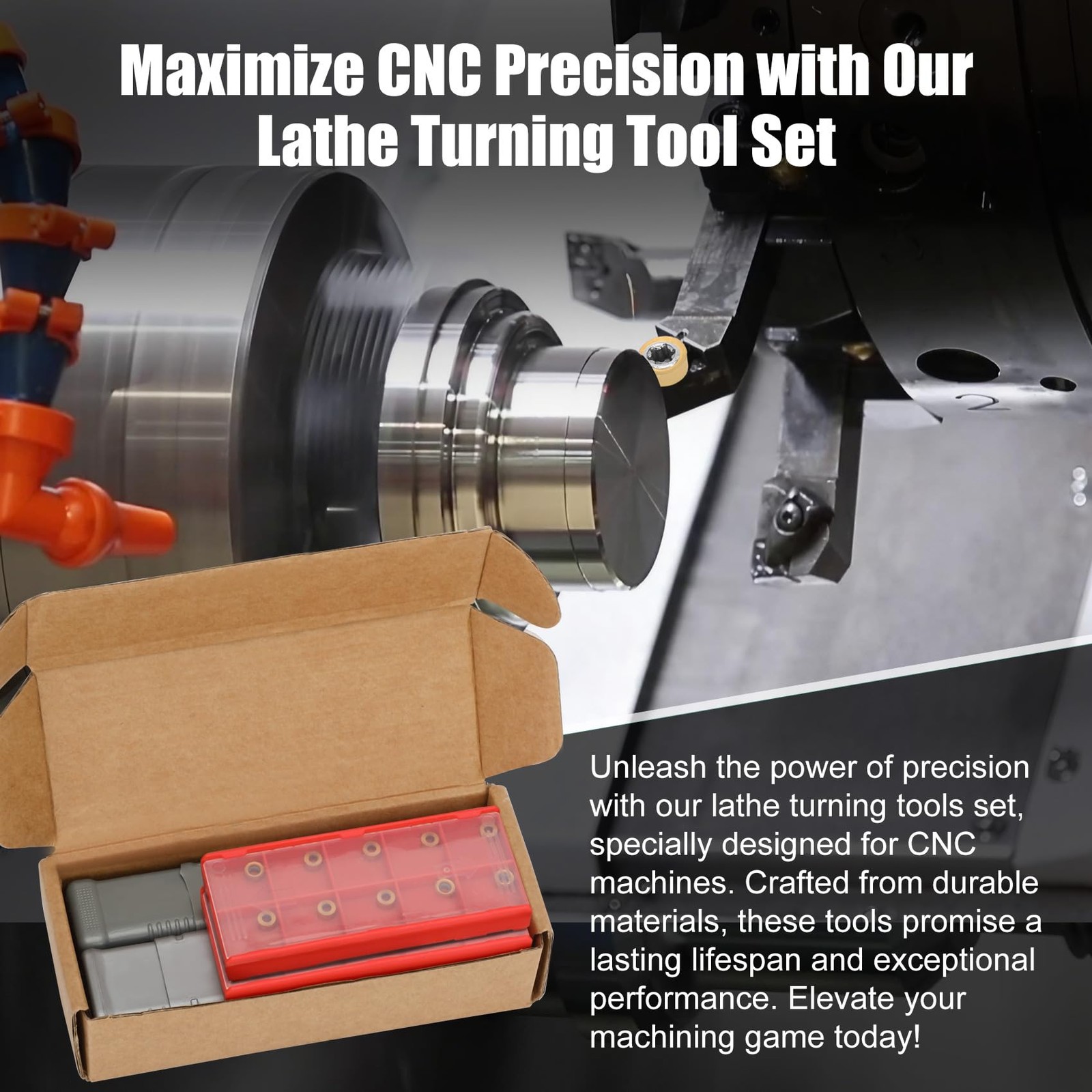 1/2" SRACL1212H06/SRACR1212H06 Indexable Lathe Turning Tool with 20Pcs RCMT06...