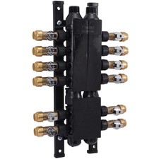 SharkBite 24 Port Home Run Manifold, 3/4 Inch MNPT Inlet x 1/2 Inch Poly Crim...