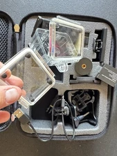 Action Camera Accessories Kit w/ Case & 2 Batteries GoPro Compatible NO Camera